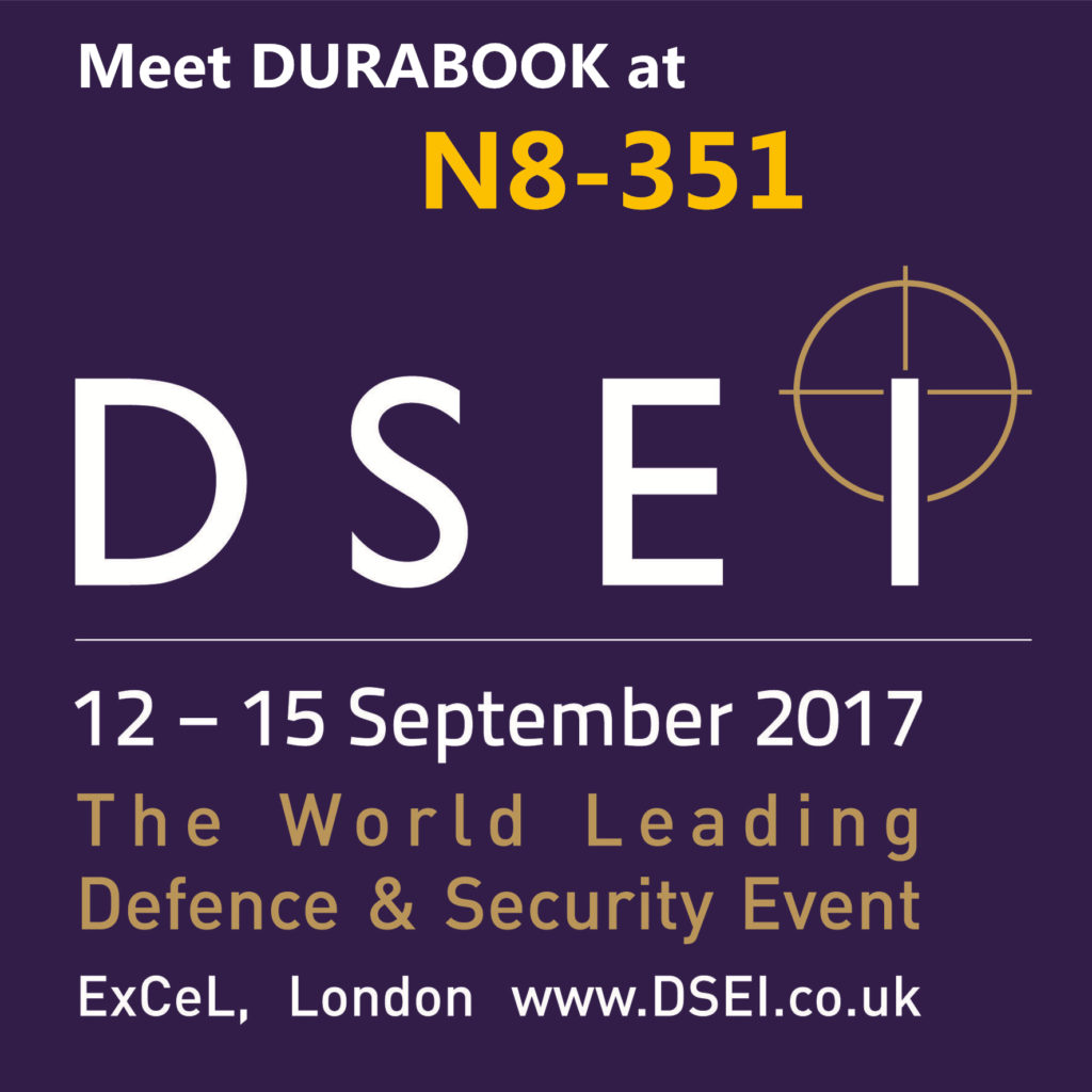 Meet DURABOOK on stand N8-351 at DSEI 2017 in London