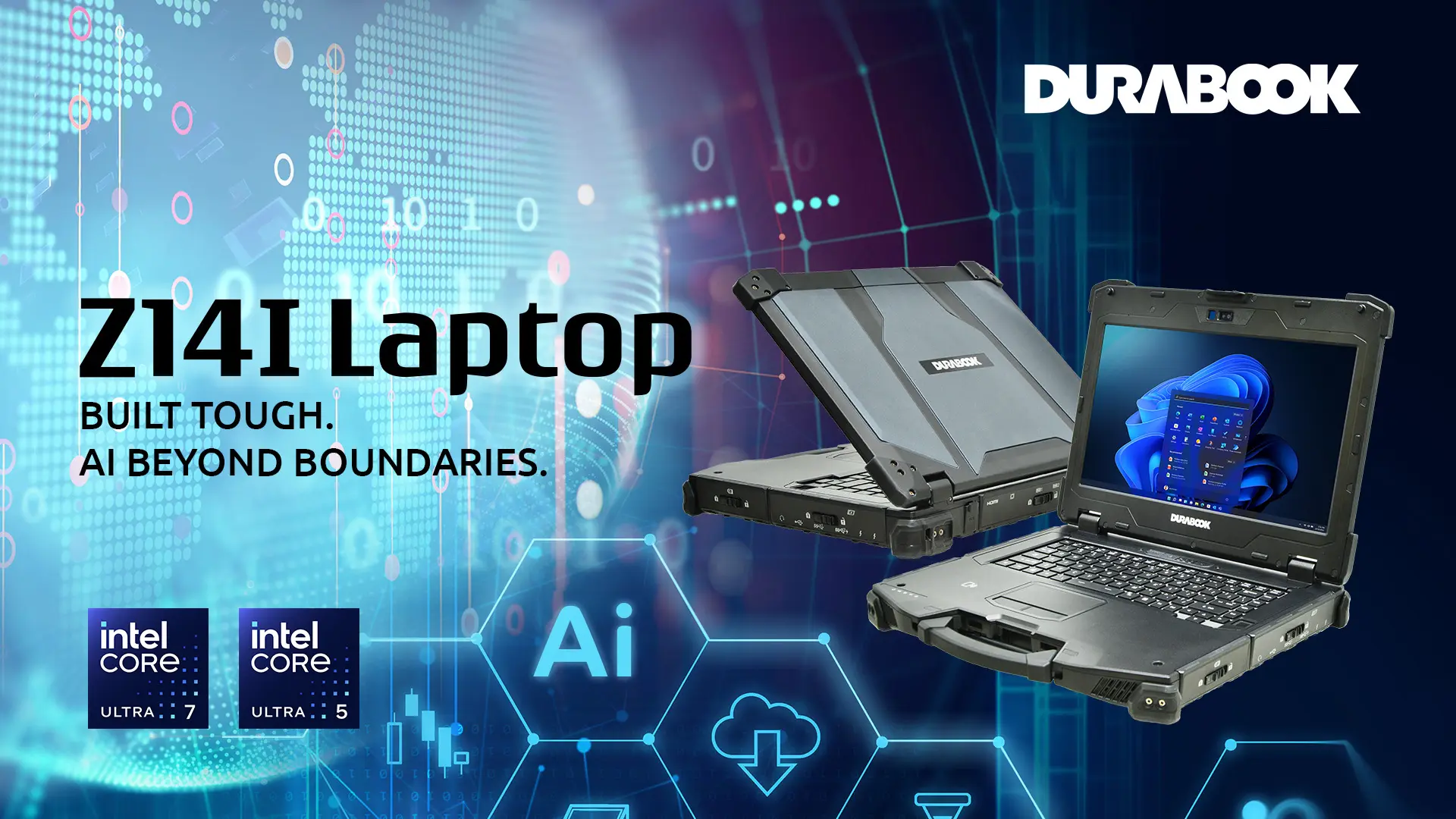 Durabook Unlocks New AI PC Experiences With 14” Fully Rugged 