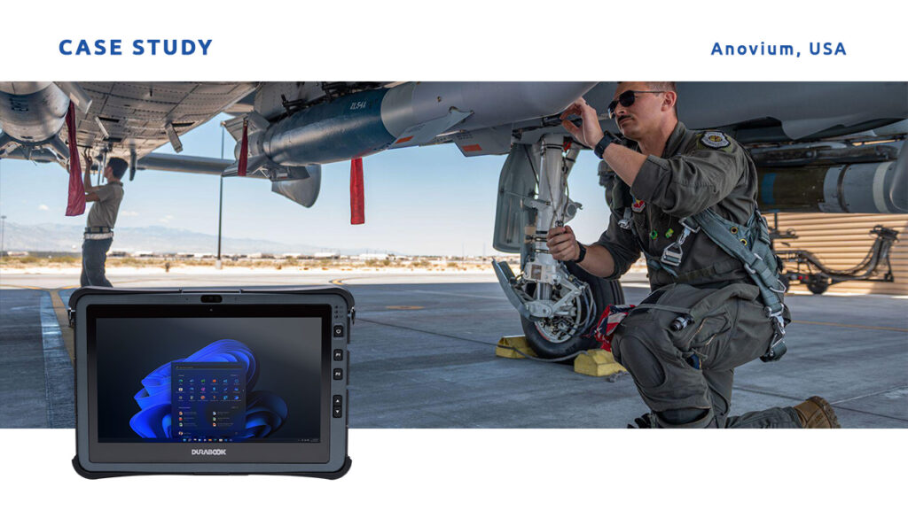 With Anovium, Durabook delivered rugged U11 tablets to the Air Force, creating a secure, unified solution that streamlined field scanning.