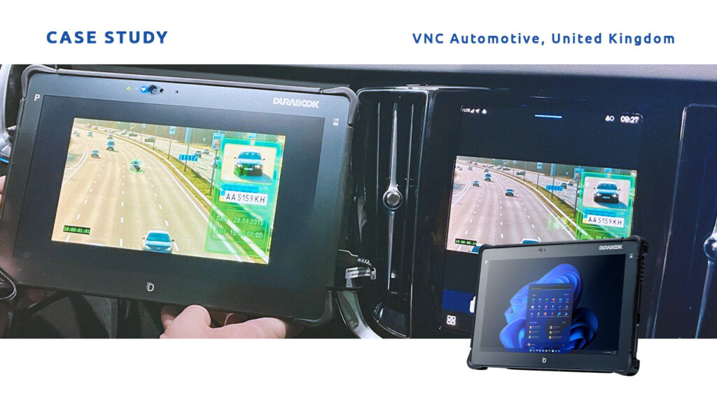 The Cobalt Cube® and Durabook R11 tablet provide a non-invasive, plug-and-play integration.